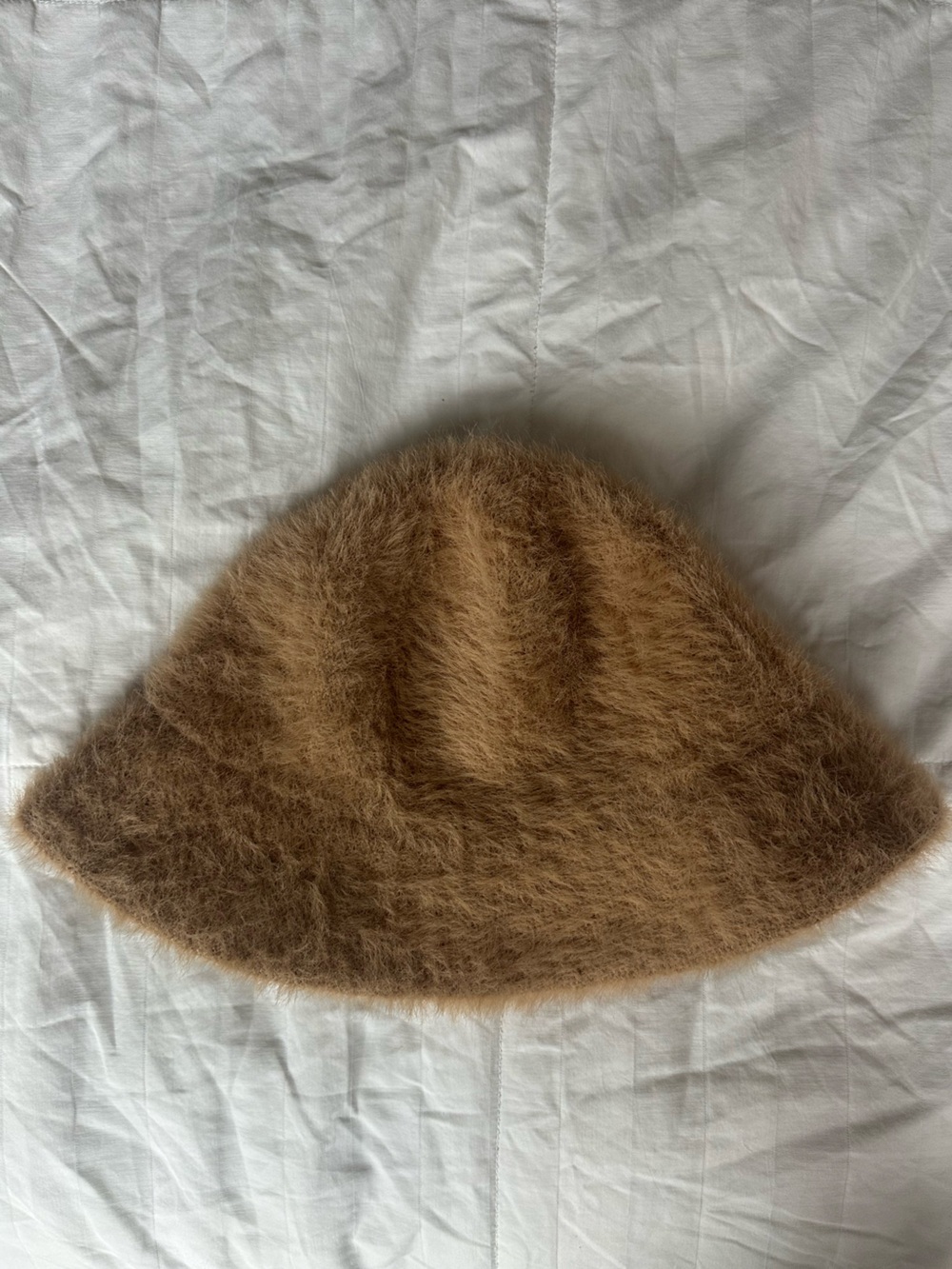 Accessorize Fluffy Fuzzy Beige Brown Hat